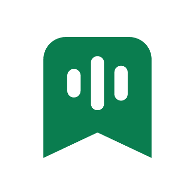 The Shmor mark, green, on white