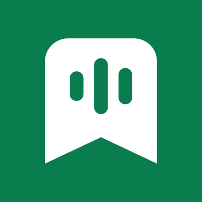 The Shmor mark, white, on Shmor green